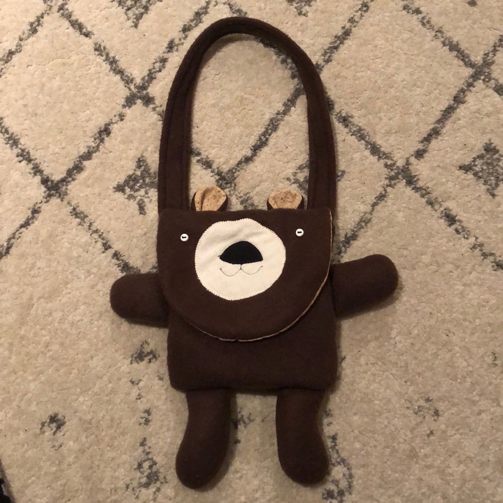 Child’s handmade bear purse